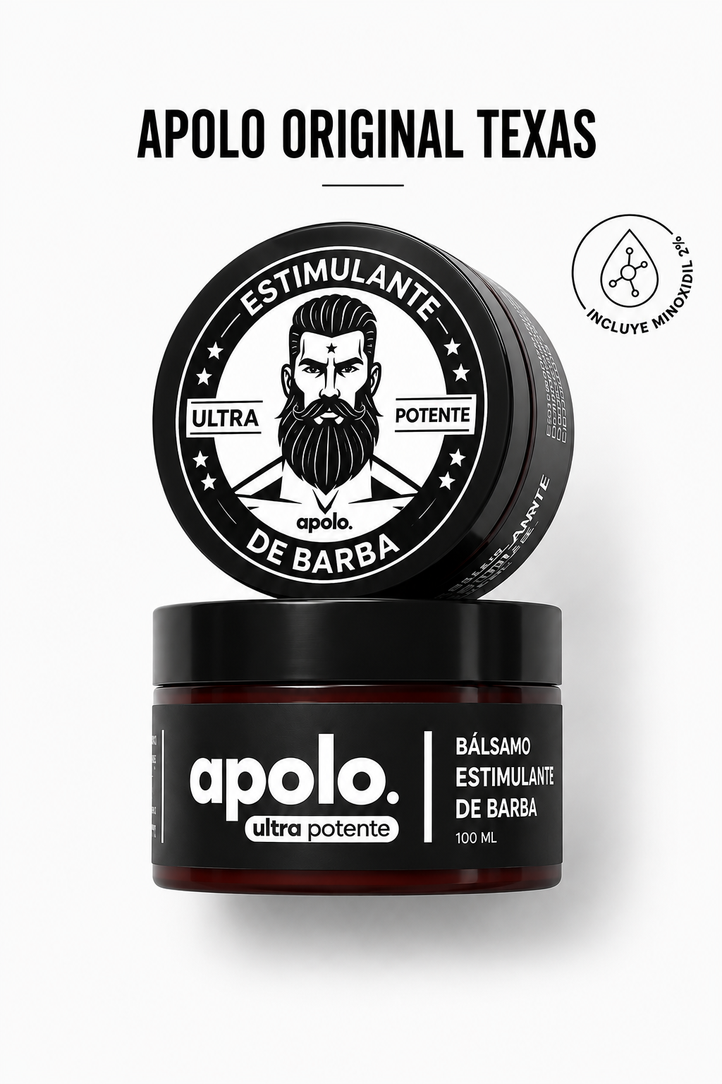 Bálsamo para Crecimiento de Barba Ultra Potente con Minoxidil 20% | 100mL